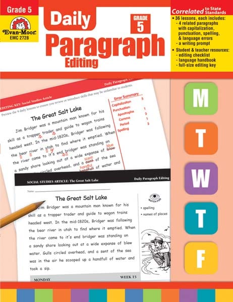 Daily Paragraph Editing Grade 5 from Evan-Moor