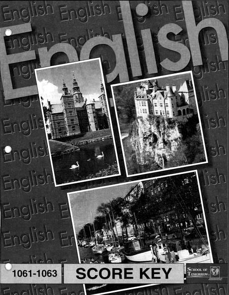 English Key 1085-1087 from Accelerated Christian Education