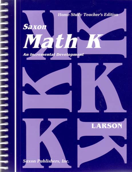 Math K Homeschool Teacher's Manual 1st Edition from Saxon Math