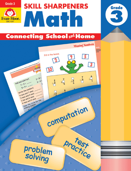 Skill Sharpeners Math Grade 3 from Evan-Moor