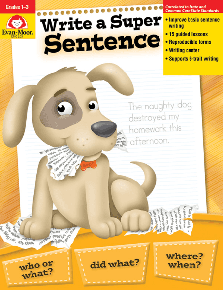 Write a Super Sentence from Evan-Moor