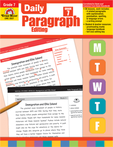 Daily Paragraph Editing Grade 7 from Evan-Moor