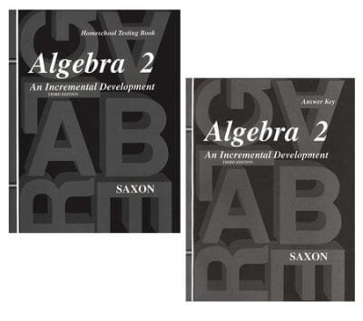 Algebra 2 Third Edition Homeschool Packet w/Test Forms and Answer Key from Saxon
