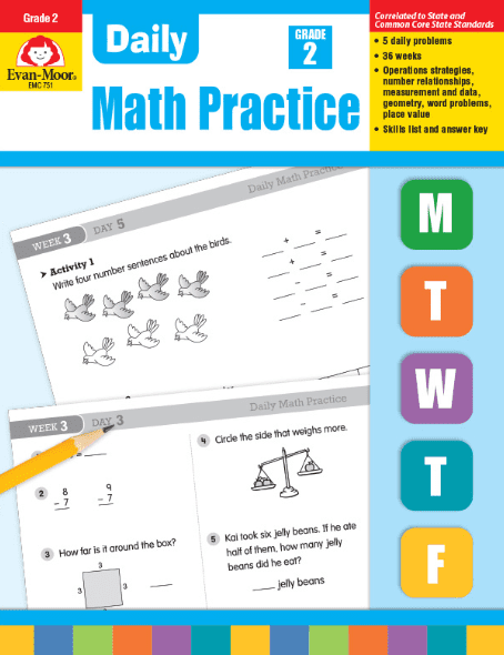 Daily Math Practice Grade 2 from Evan-Moor