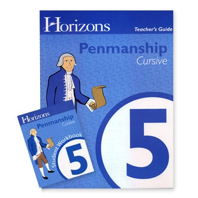 Horizons 5th Grade Penmanship Set from Alpha Omega Publications