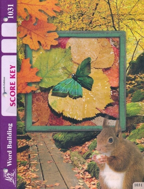 3rd Grade Word Building Answer Key 1031 by Accelerated Christian Education ACE