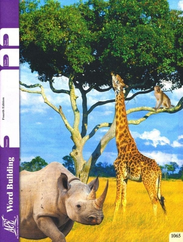 7th Grade Word Building Pace 1073 by Accelerated Christian Education ACE