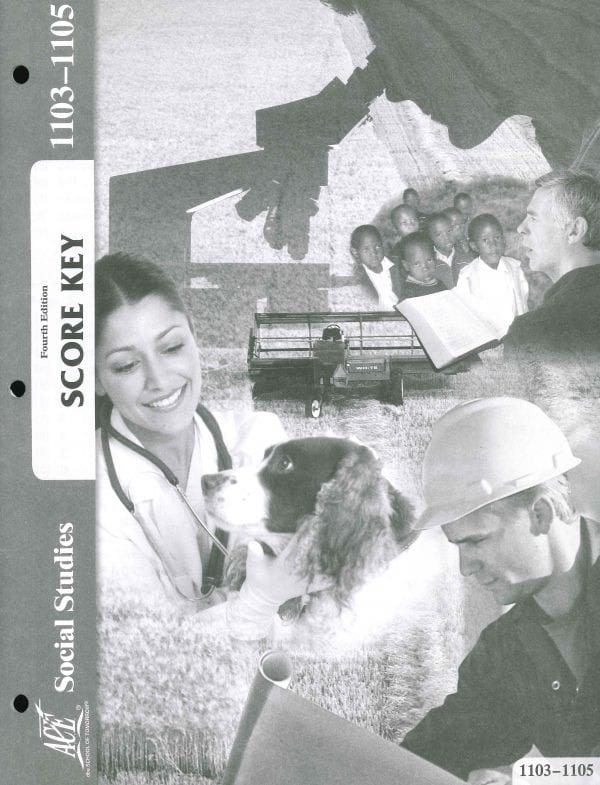 World Geography Key 1103-1105 from Accelerated Christian Education ACE