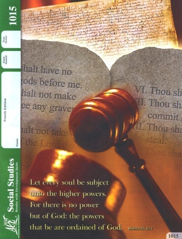 2nd Grade Social Studies Pace 1015 by Accelerated Christian Education ACE