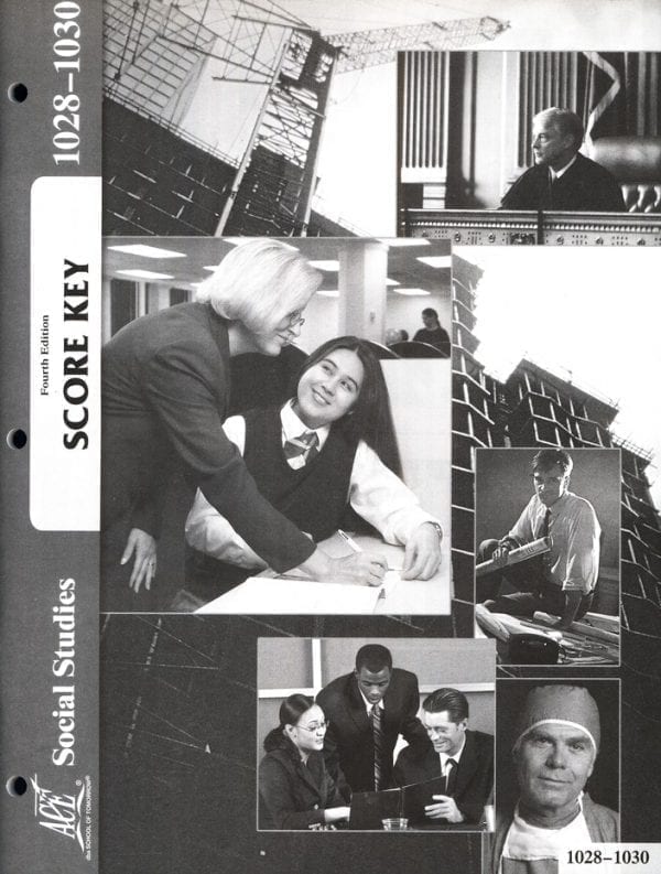 3rd Grade Social Studies Answer Key 1028-1030 by Accelerated Christian Education ACE