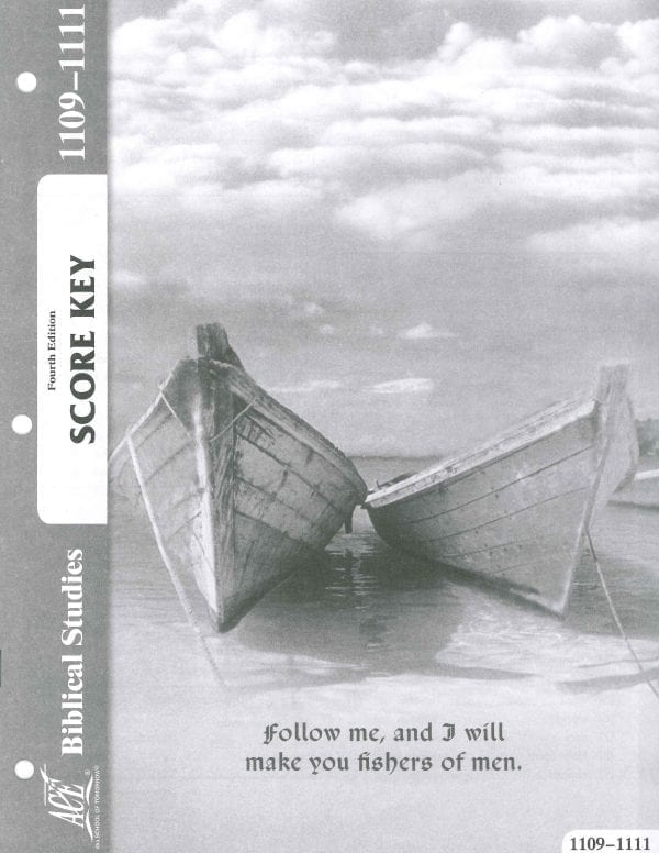 Old Testament Survey Key 1109-1111 (4th Edition) from Accelerated Christian Education ACE