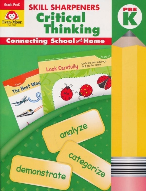 Skill Sharpeners Critical Thinking PreK Activity Book from Evan-Moor