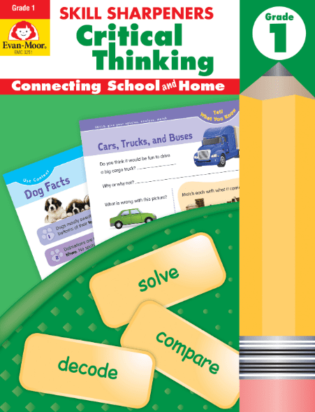 Skill Sharpeners Critical Thinking Grade 1 Activity Book from Evan-Moor