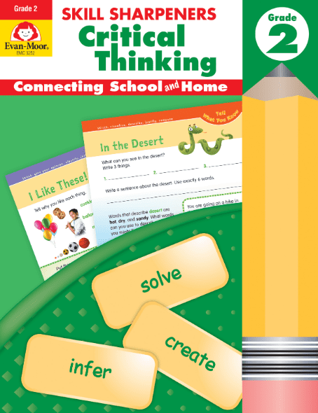 Skill Sharpeners Critical Thinking Grade 2 Activity Book from Evan-Moor
