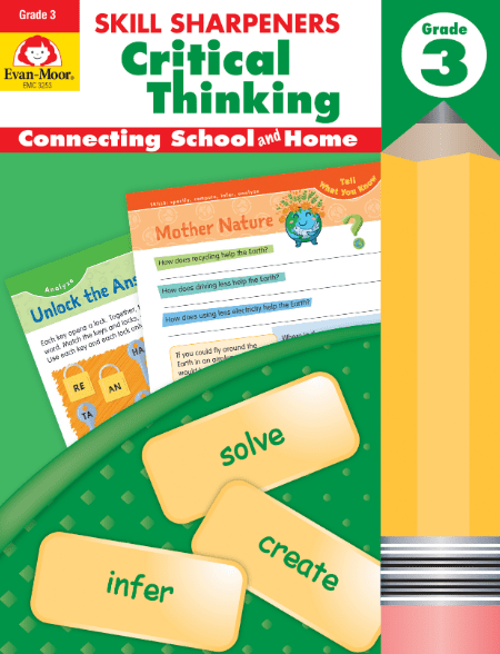 Skill Sharpeners Critical Thinking Grade 3 Activity Book from Evan-Moor