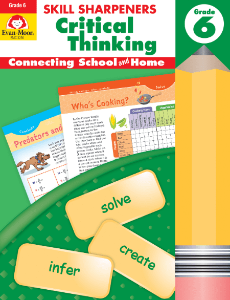 Skill Sharpeners Critical Thinking Grade 6 Activity Book from Evan-Moor