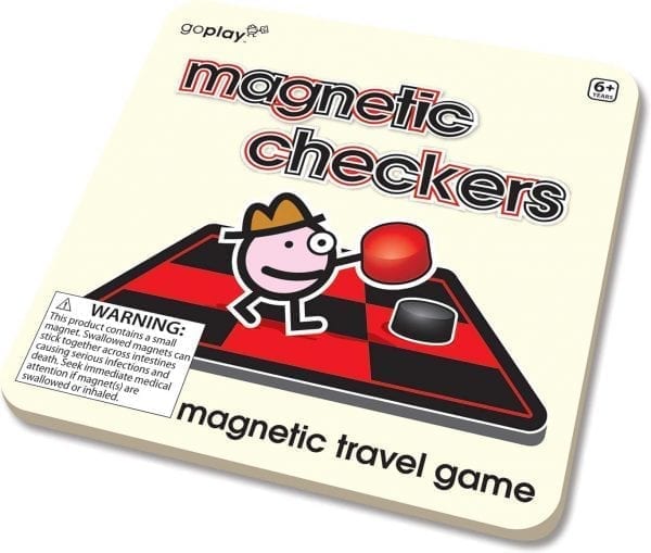 Magnetic Checkers Travel Game