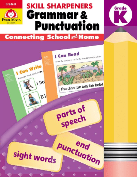 Skill Sharpeners: Grammar & Punctuation, Grade K, from Evan-Moor