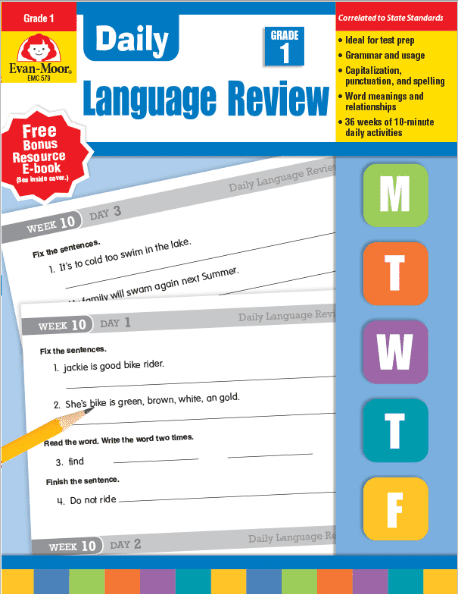 Daily Language Review, Grade 1, from Evan-Moor