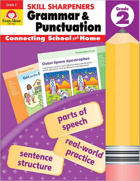 Skill Sharpeners: Grammar & Punctuation, Grade 2, from Evan-Moor
