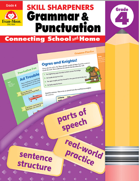 Skill Sharpeners: Grammar & Punctuation, Grade 4, from Evan-Moor
