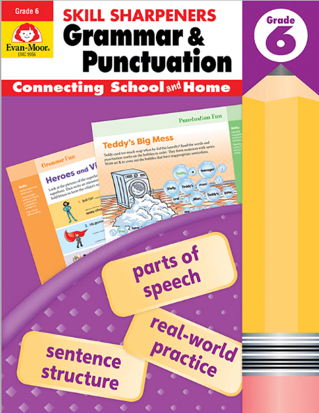 Skill Sharpeners: Grammar & Punctuation, Grade 6, from Evan-Moor