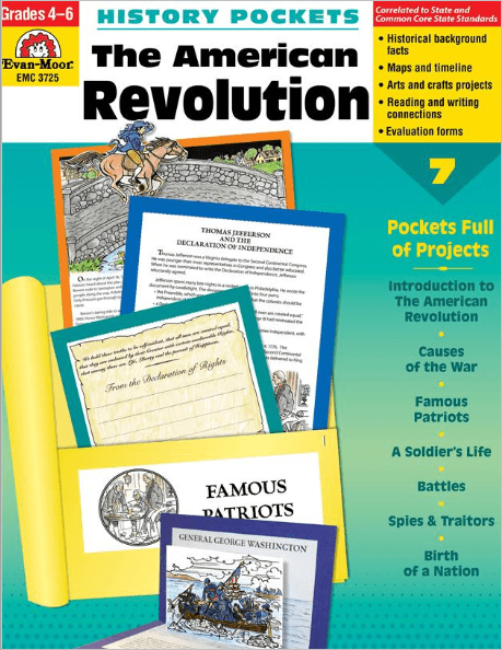 History Pockets: The American Revolution, Grades 4-6 from Evan-Moor